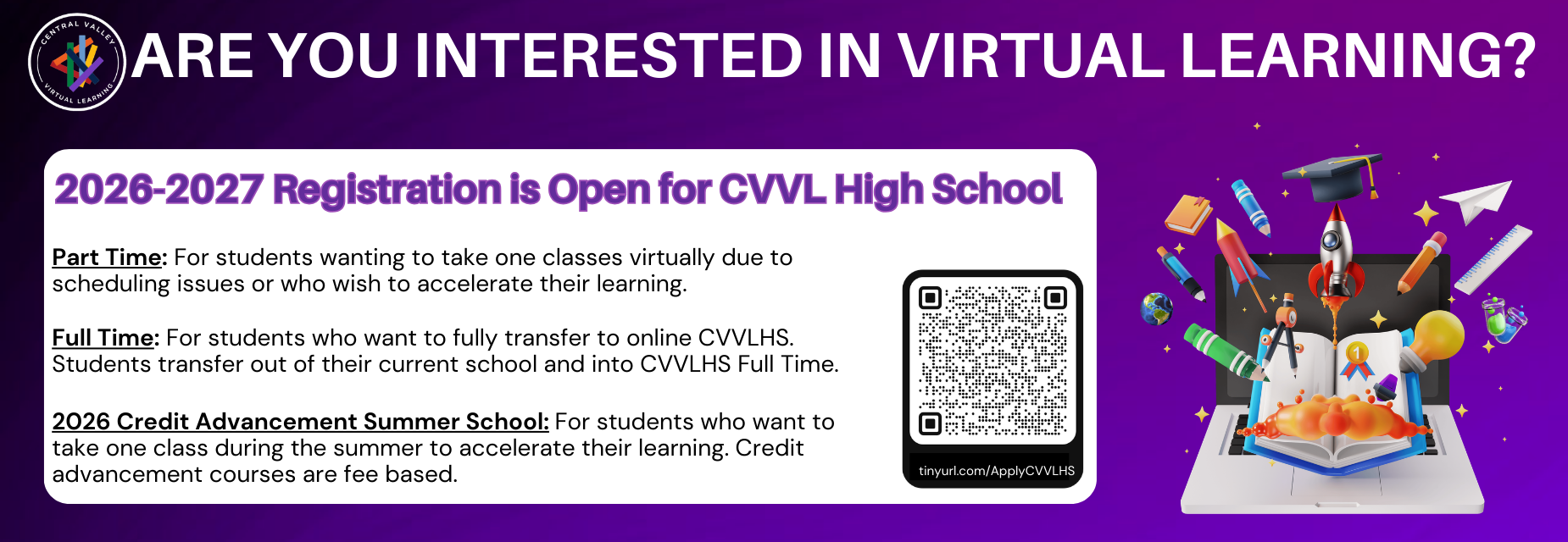 Register for CVVLHS Courses