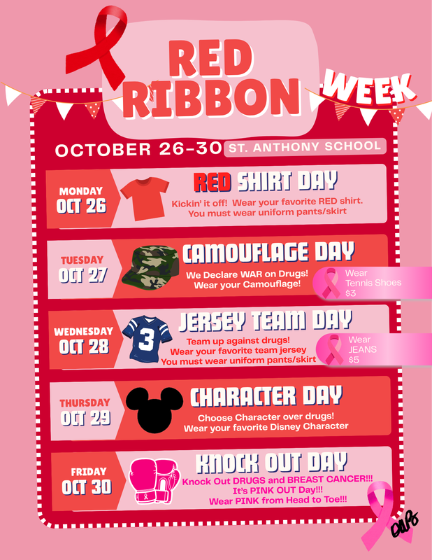 Red Ribbon Week will be October 26-30 Featured Photo