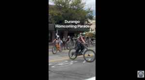 YouTube thumbnail of video covering Durango High School Homecoming Parade on Sept. 21, 2026