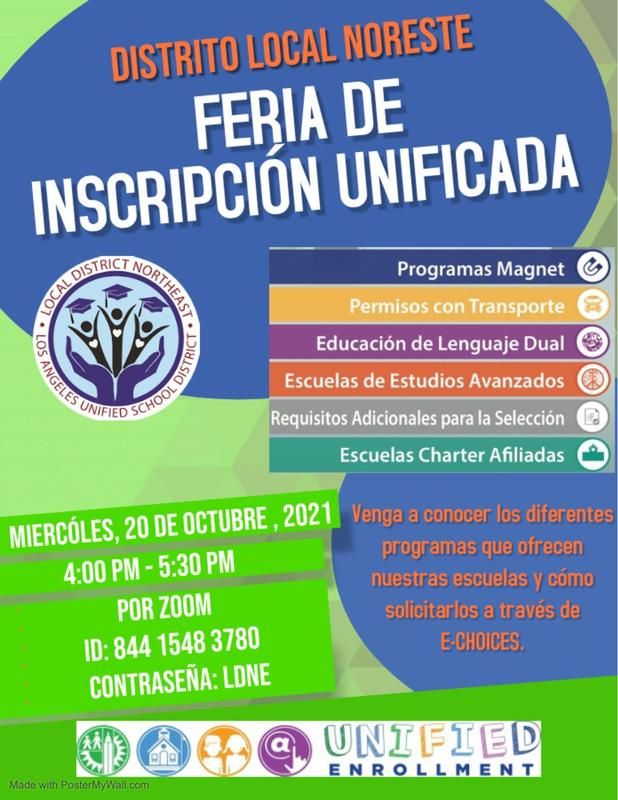 LAUSD Northeast Unified Enrollment Fair Featured Photo