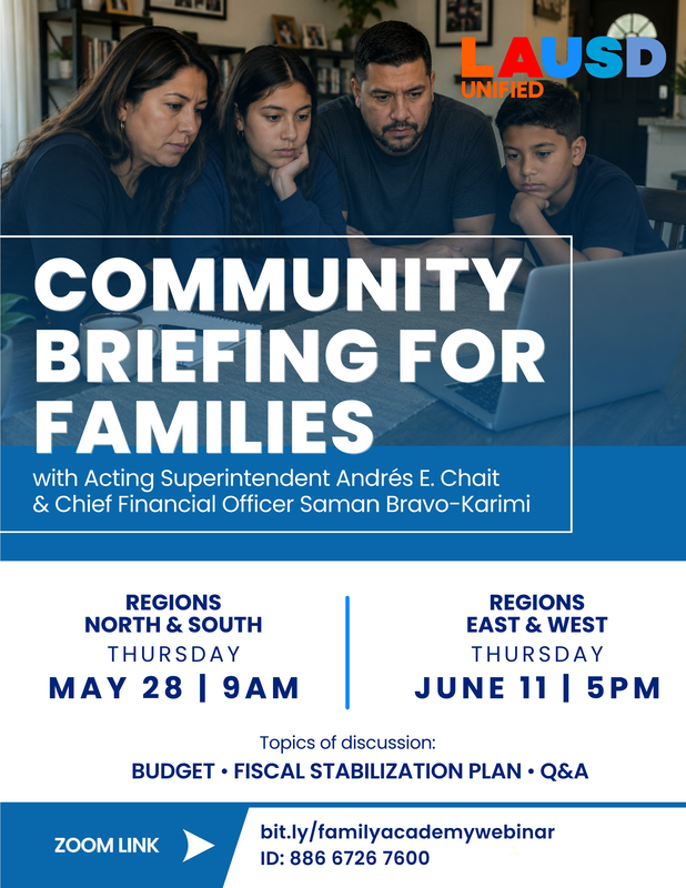 Community Briefing Flyer English