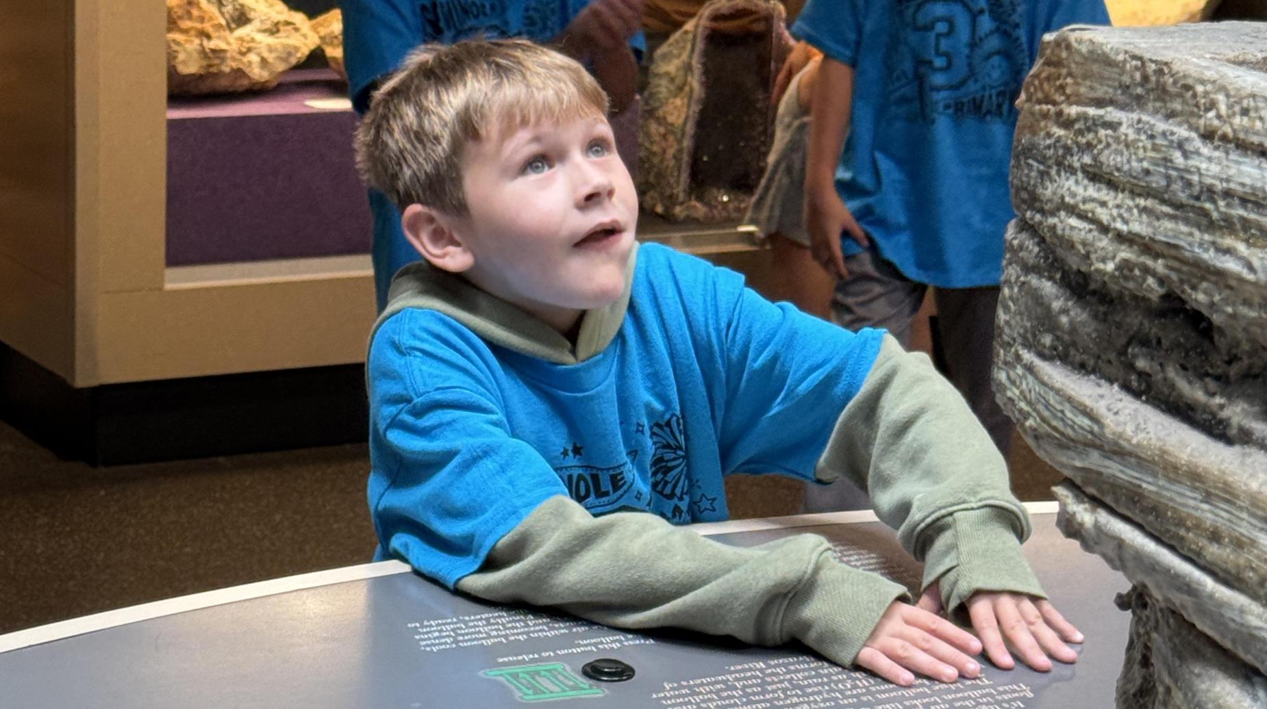 Student at the Science Spectrum