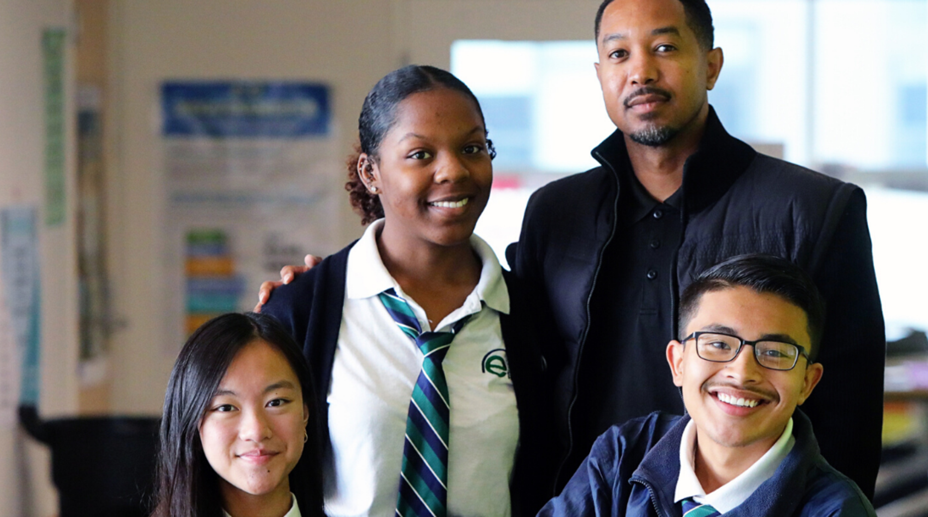 Scholars with Mr. Cuffee, one of our LF's