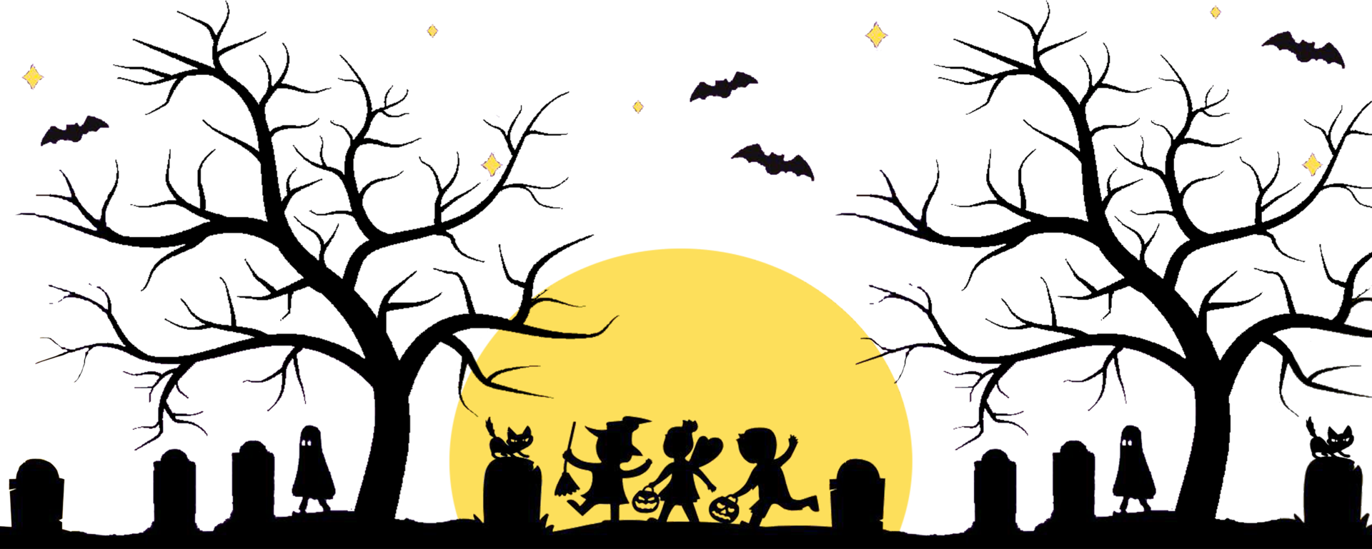 Halloween moon background