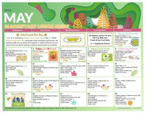 May Lunch Menu