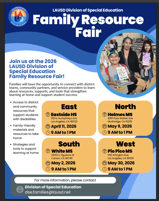 Special Education Family Resource Fair