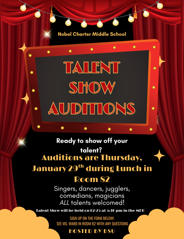 Talent Show Auditions Sponsored by BSU Featured Photo