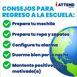Back to School Tips - Spanish