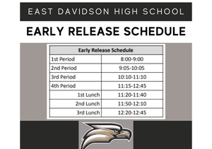 Early Release schedule