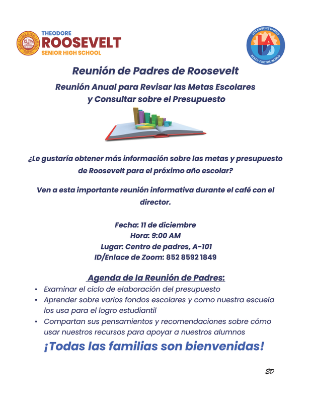 RHS Parent Meeting Flyer 2