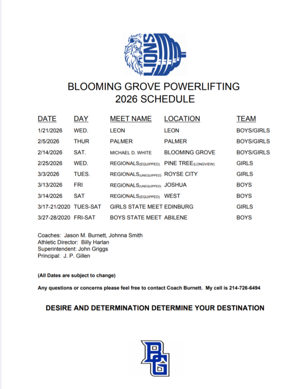 Powerlifting Schedule Thumbnail Image