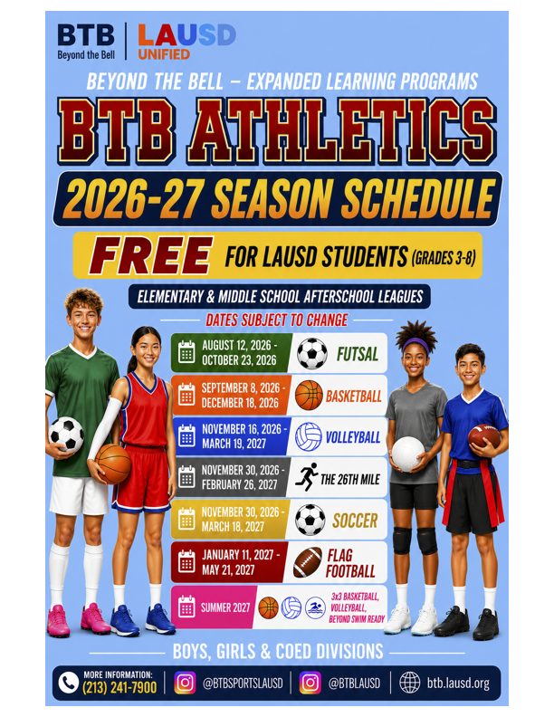 btb athletics 2026-2027 season schedule