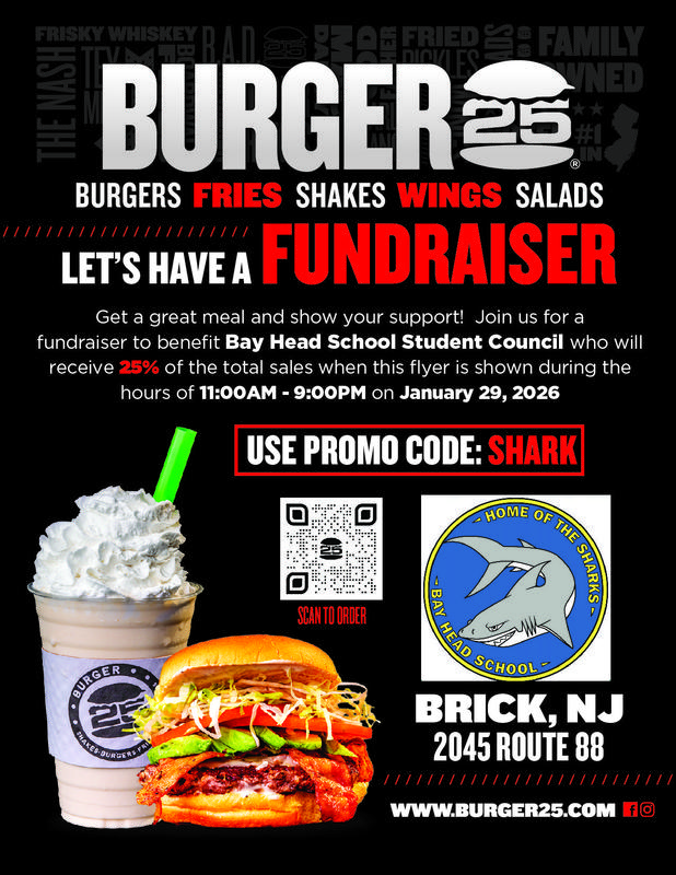 Burger25 Fundraiser Flyer
