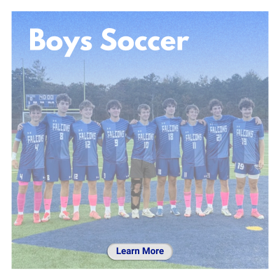 The Boys soccer team lined up for a picture