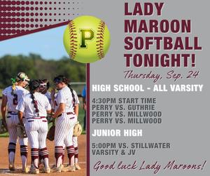 Perry Public Schools Lady Maroons Softball