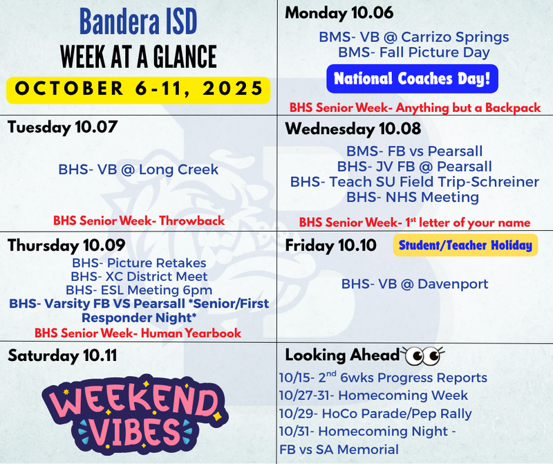 Week at a Glance