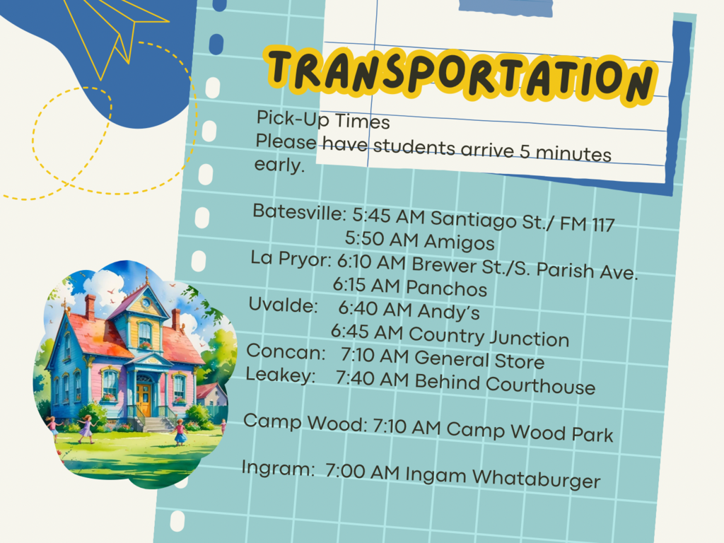 transportation schedule