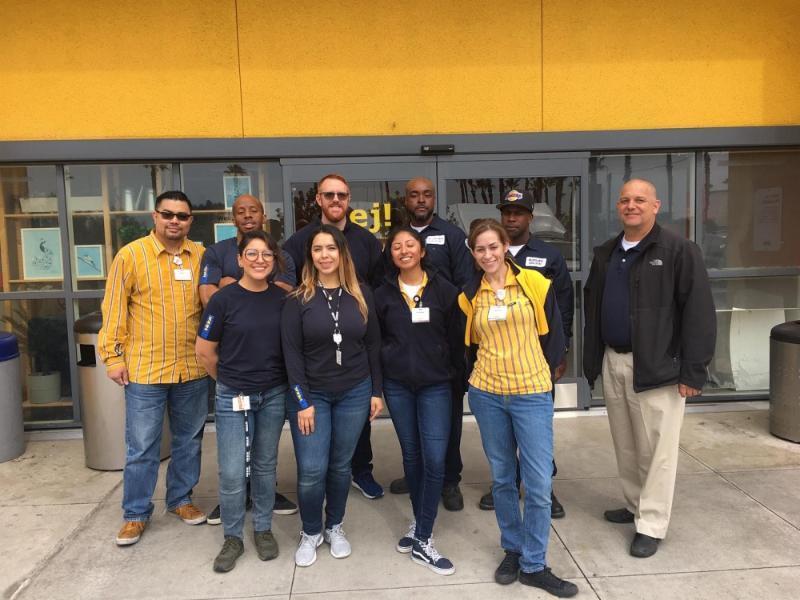 Staff members of IKEA in Carson donated $7,500 worth of school supplies to Frank D. Parent Elementary School.