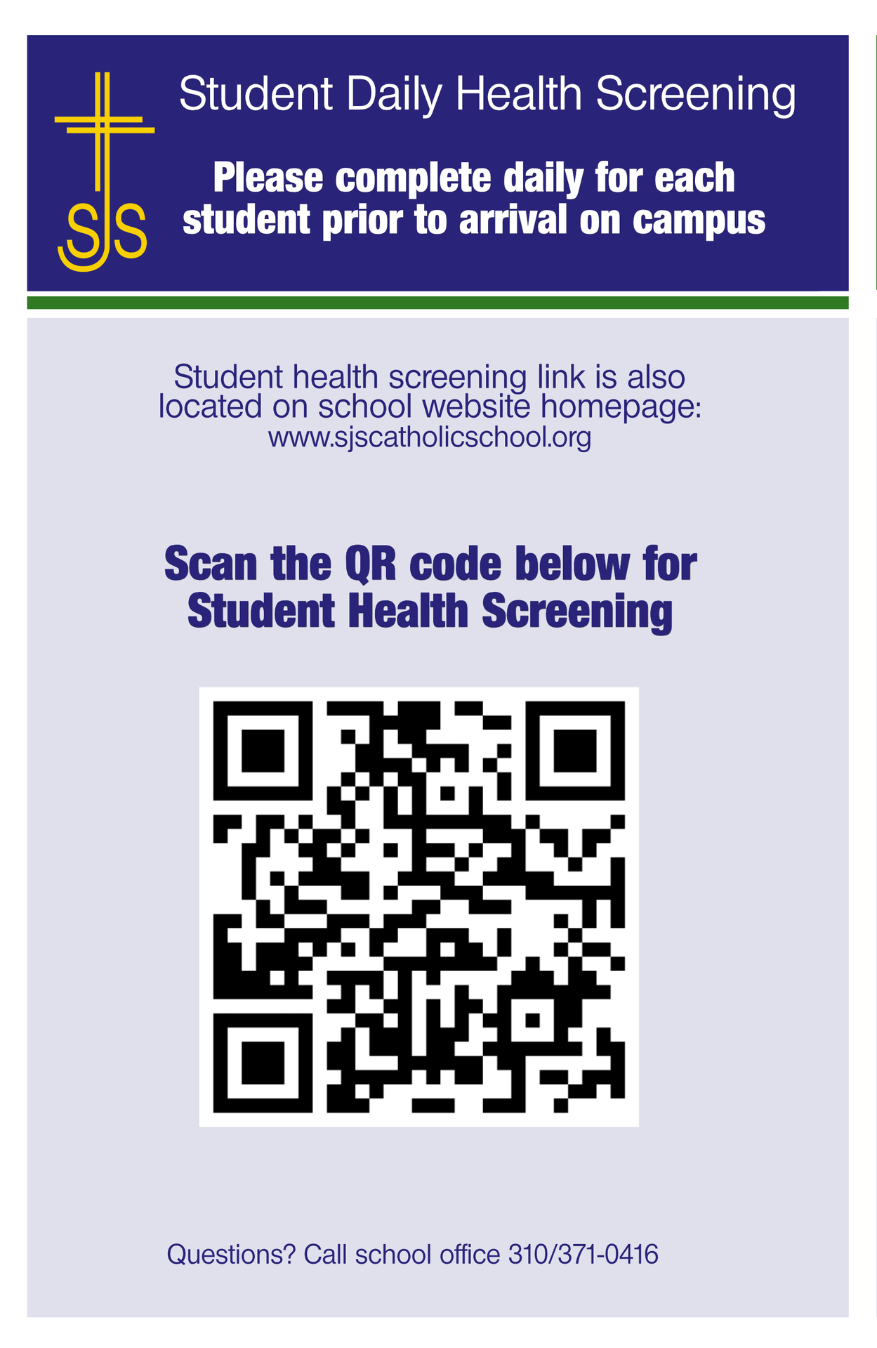 Student Daily Health Check QR
