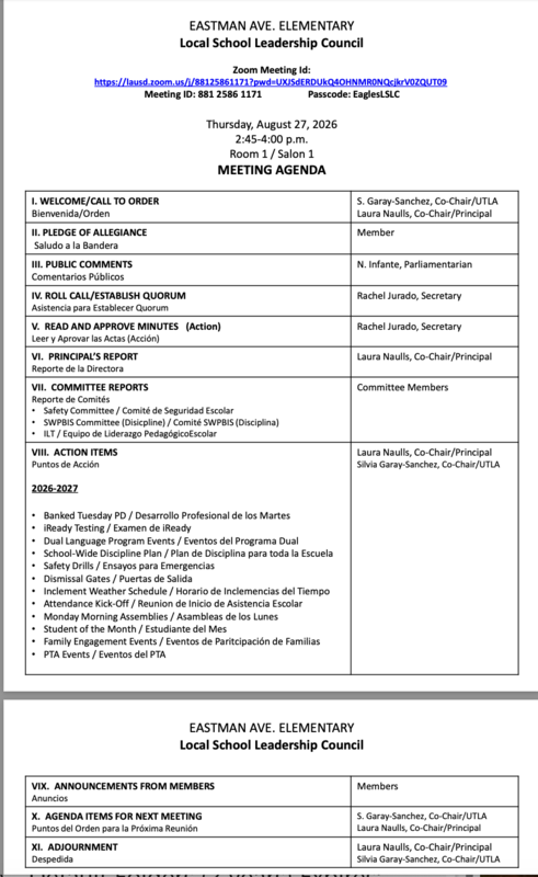 LSLC Meeting - 8/27/26