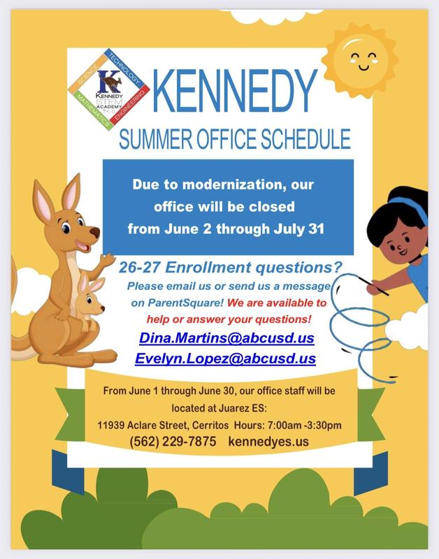 Summer Schedule