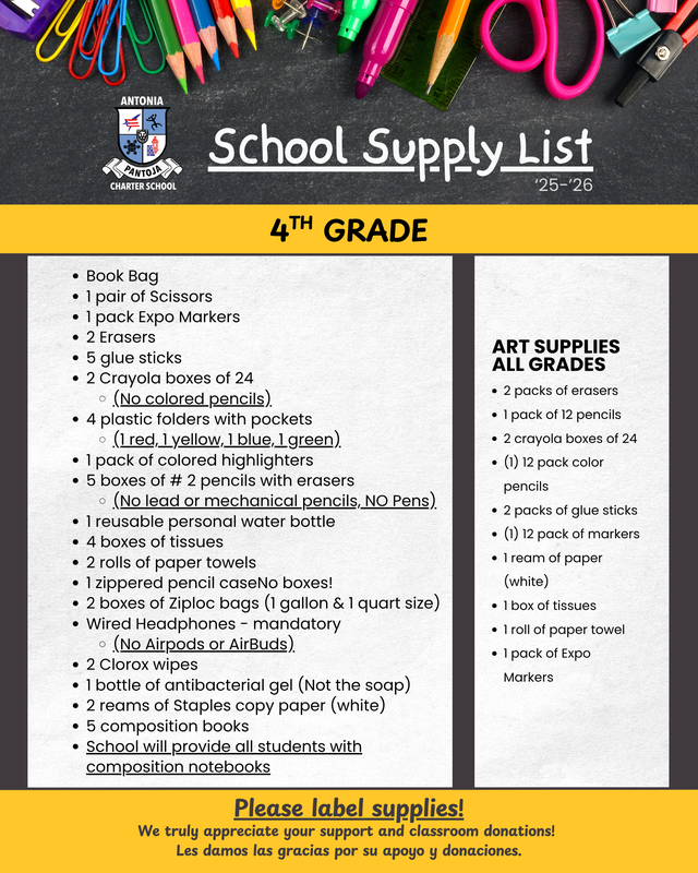 6 - APCS '25-'26 4th Grade School Supply Checklist.png