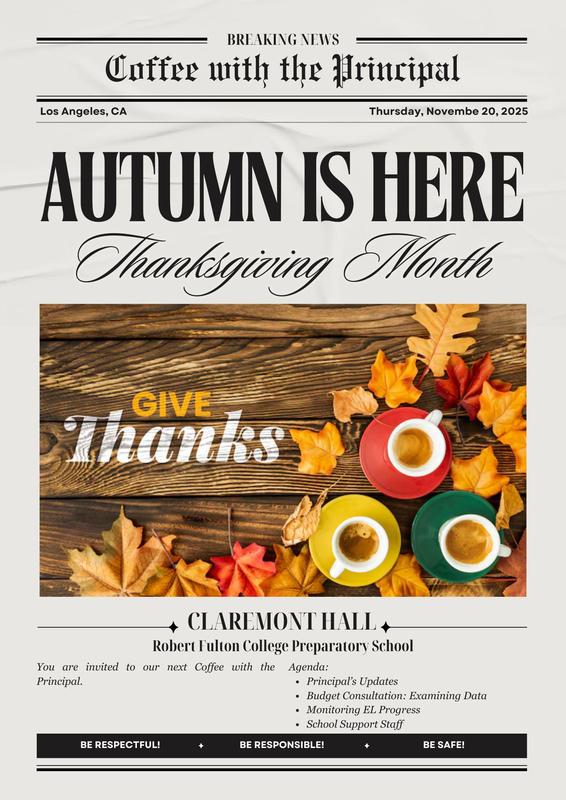 Coffee with the Principal