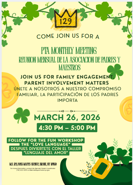 PTA March meeting