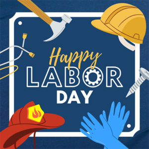 Happy Labor Day with career tools shown