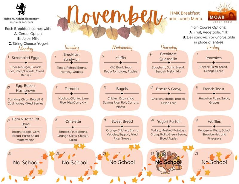 November Menus Featured Photo
