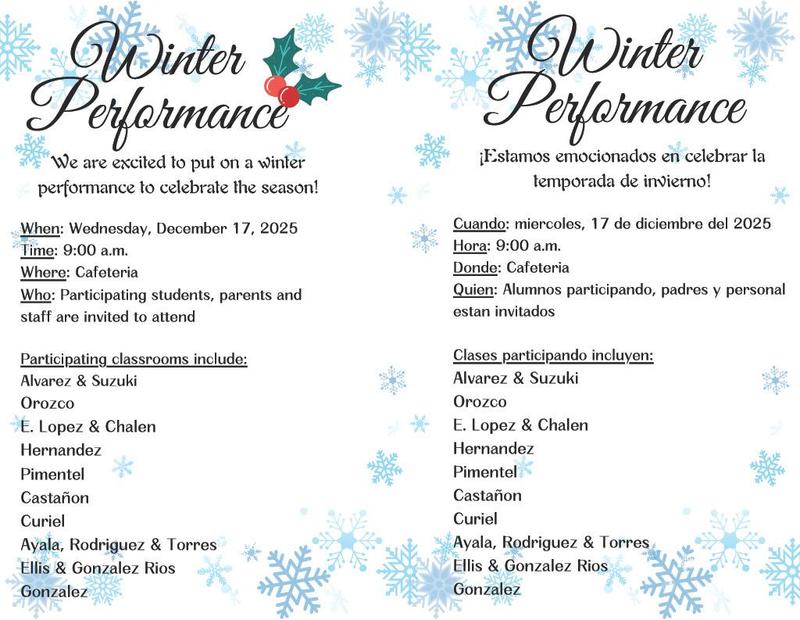 2025 Winter Performance