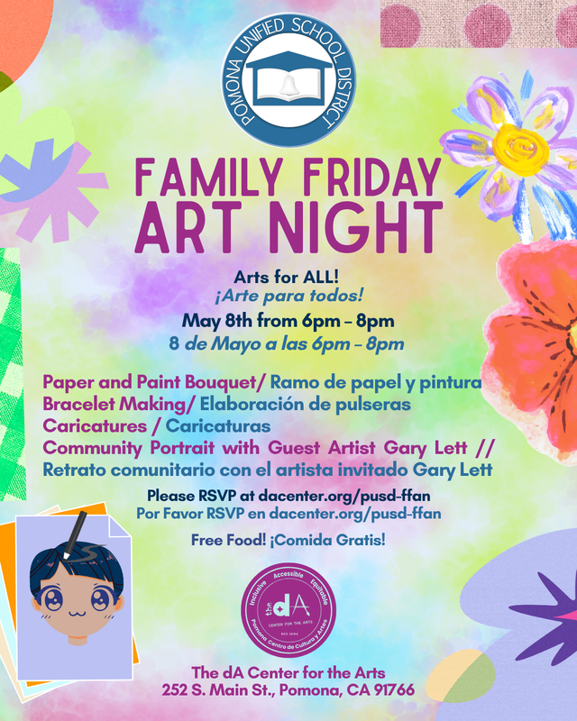 Don’t Miss PUSD Family Friday Art Night at The dA Center for the Arts! - image for post
