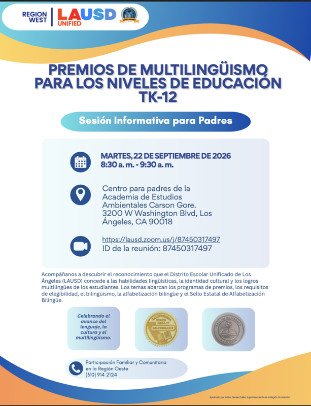 Premios de Multilinguismo TK-12