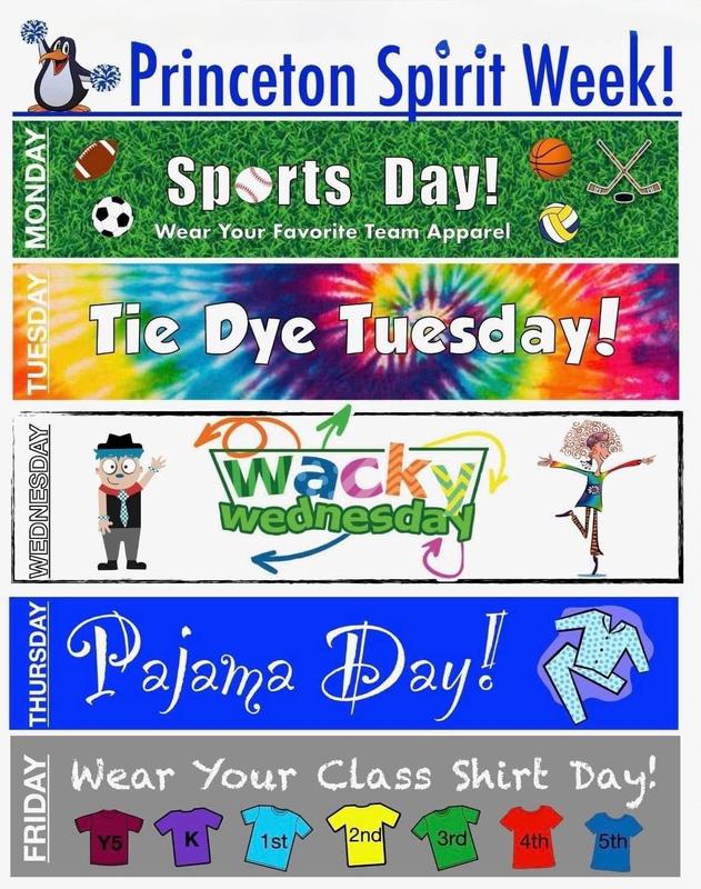 spirit week schedule