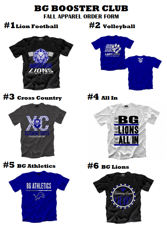 Senior Banners and Fall Apparel