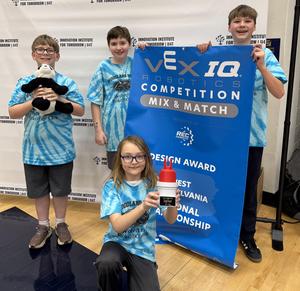 Team IQ Pandas poses