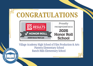 PUSD Honor Roll School banner announcement