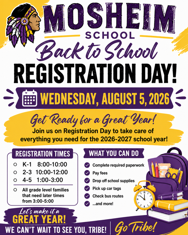 Mosheim Registration Day