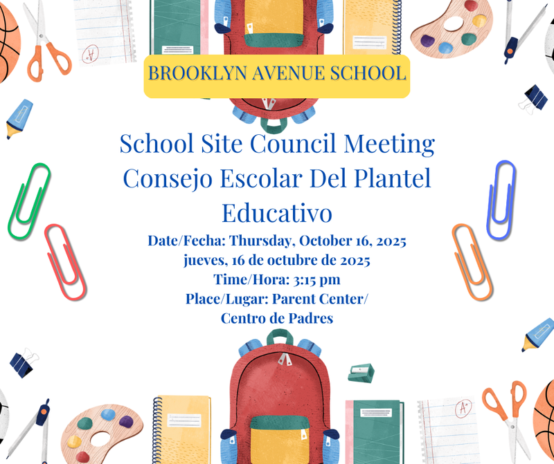 SSC Meeting Brooklyn Avenue School