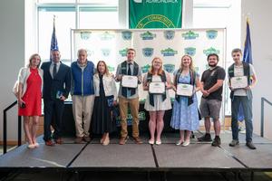 Brunell and Nemer with awardees