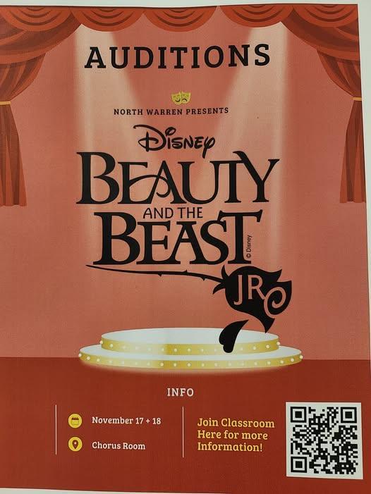 Beauty and the Beast Auditions ARE November 17 & 18!