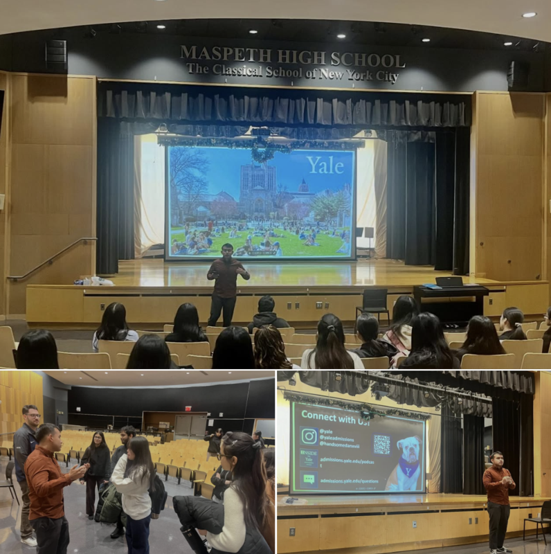 Mr. Custodio, student admissions assistant from Yale University