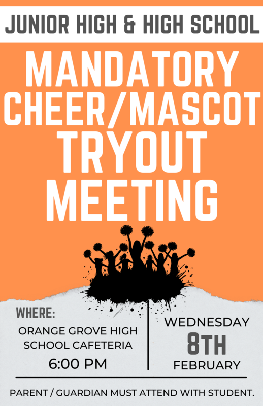 MANDATORY CHEER / MASCOT TRYOUT MEETING! Featured Photo