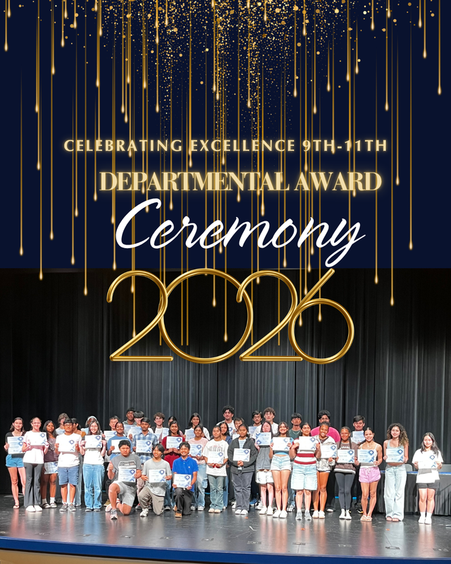 Celebrating Excellence: 9th–11th Grade Departmental Awards! Featured Photo