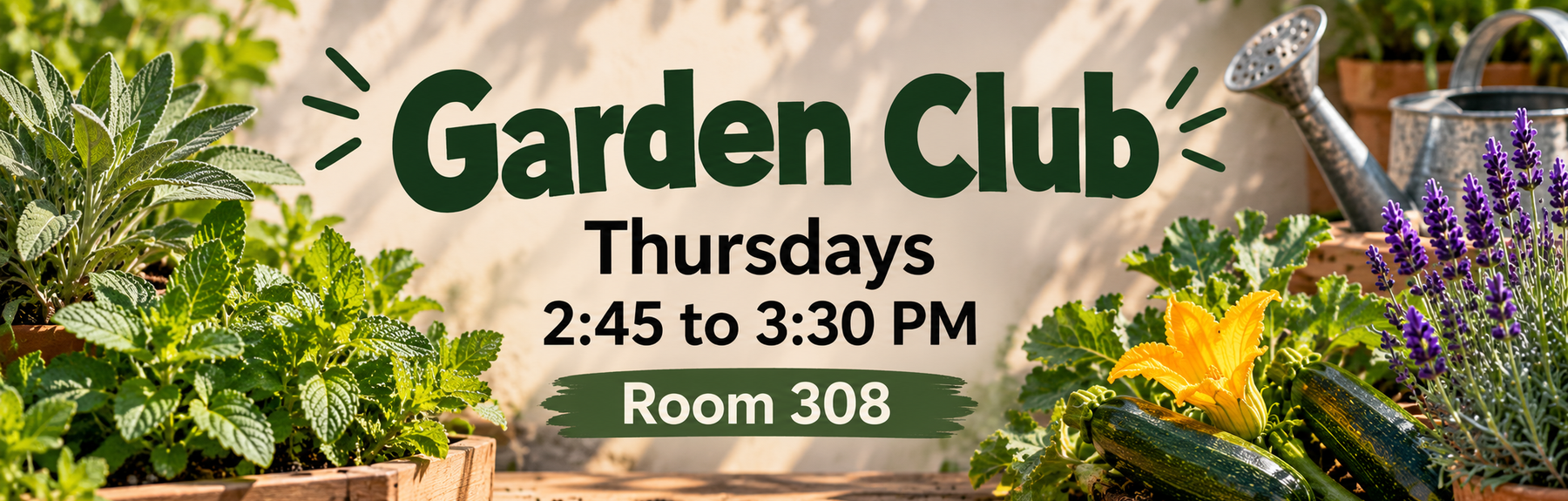 Garden Club Poster
