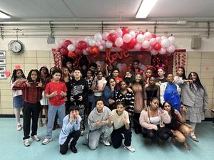 8th graders group picture