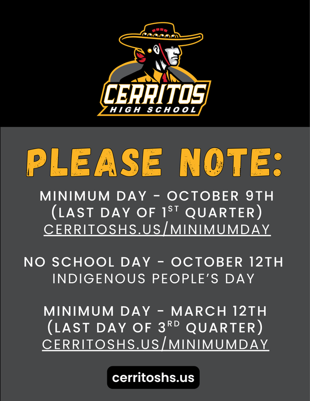 head to cerritoshs.us/minimumday for the printable schedule