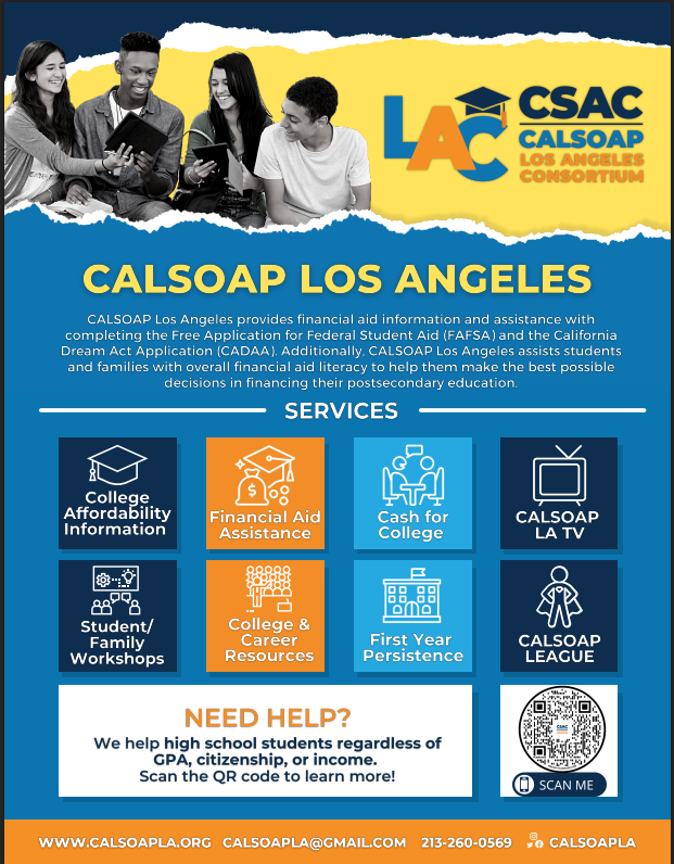 financial aid help flyer