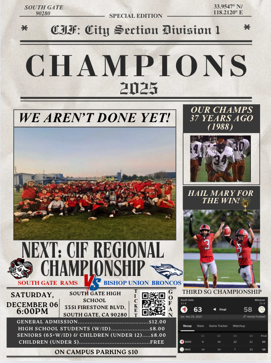 CIF City Section Division 1 Champions 2025