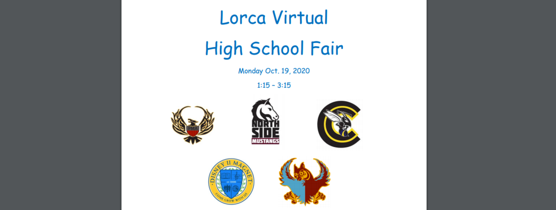 Lorca's annual High School Fair